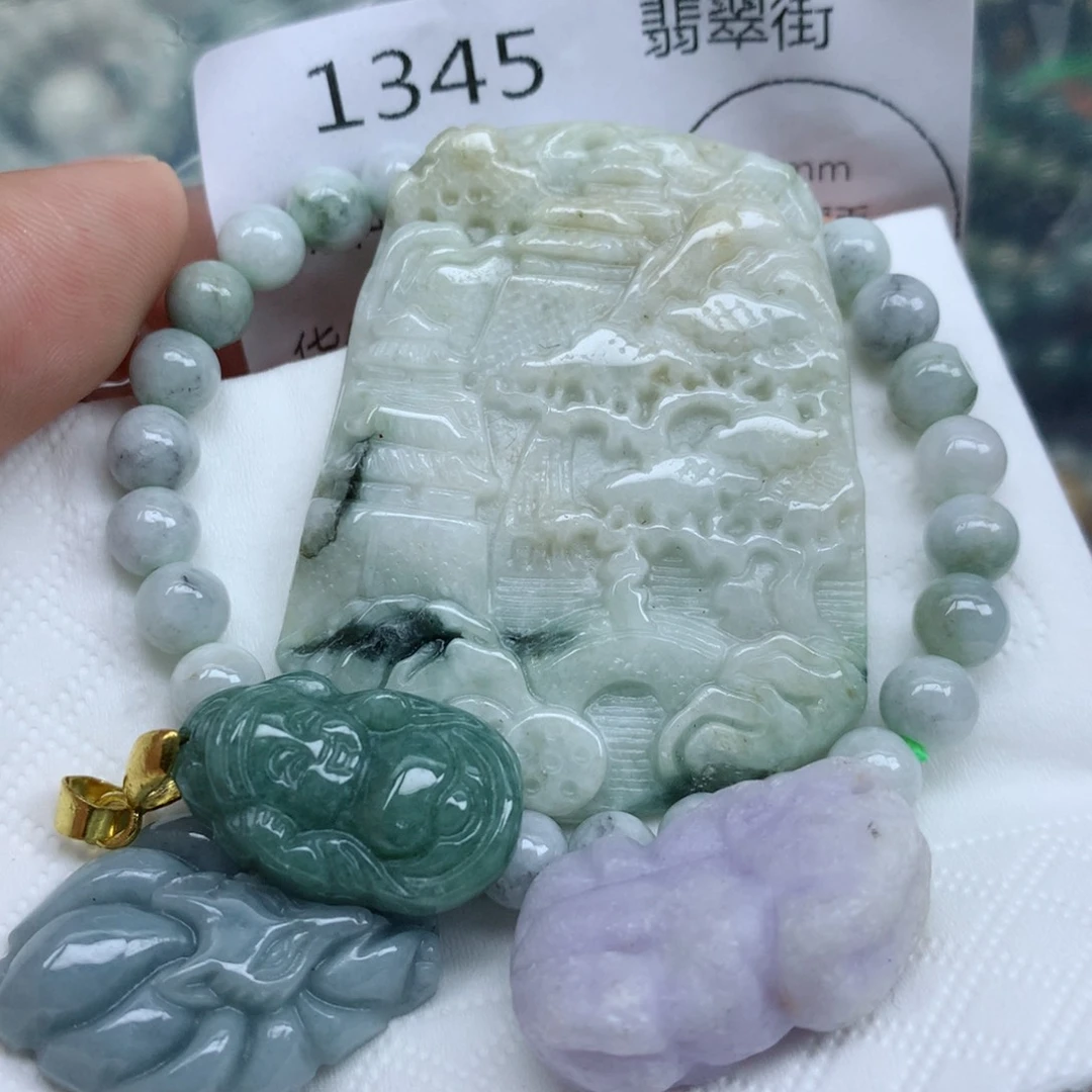 颈饰未镶嵌翡翠翡翠