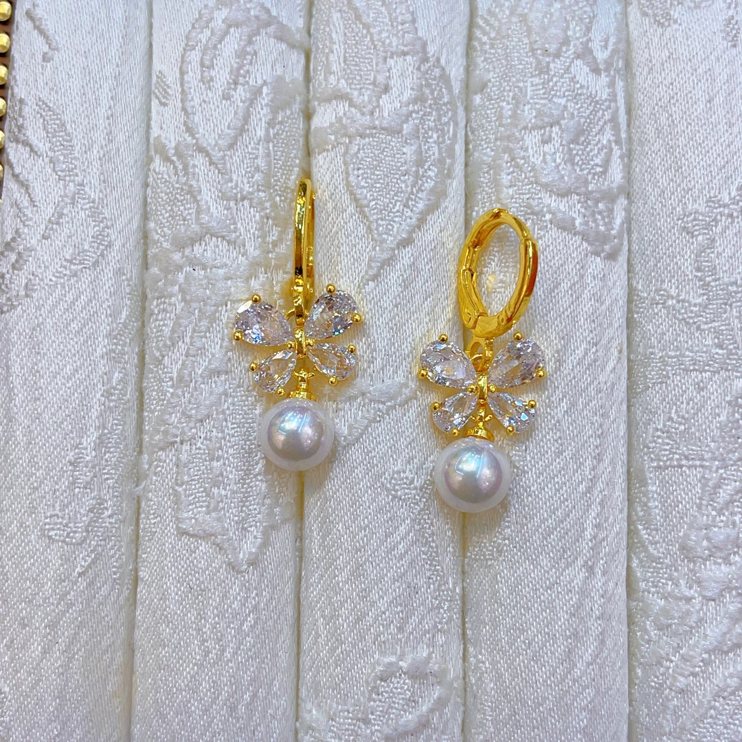 钛钢耳饰 1823新款耳环爆款白搭时尚金色铜合金白搭时尚