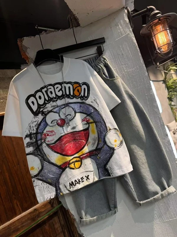 男童纯棉短袖2025新款儿童休闲上衣百搭中大童男孩夏款洋气半袖潮