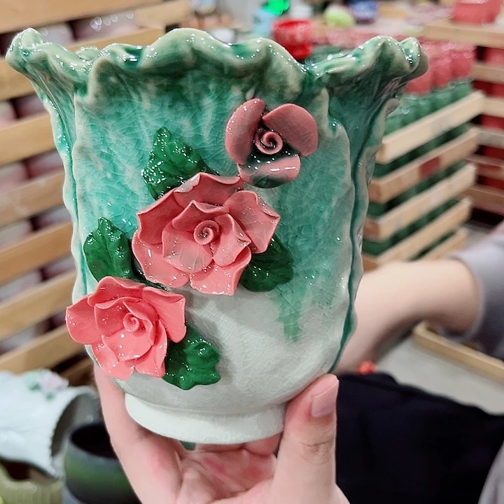 陶瓷陶瓷多肉植物花盆