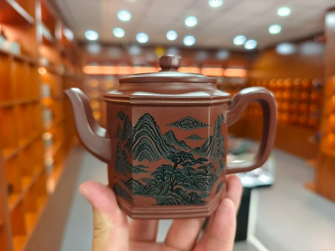 观山六方宫灯 龙血砂 顾林芬紫砂