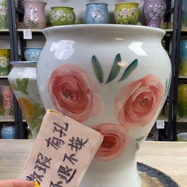 景德镇高温陶瓷花盆