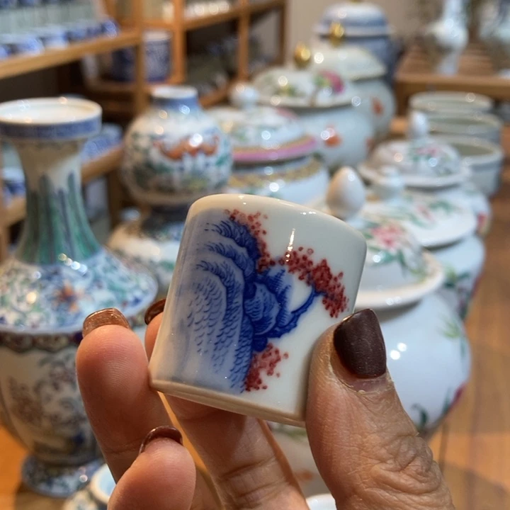 杯青花盖置福利11