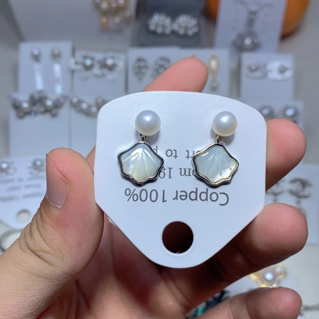 耳饰未镶嵌淡水珍珠