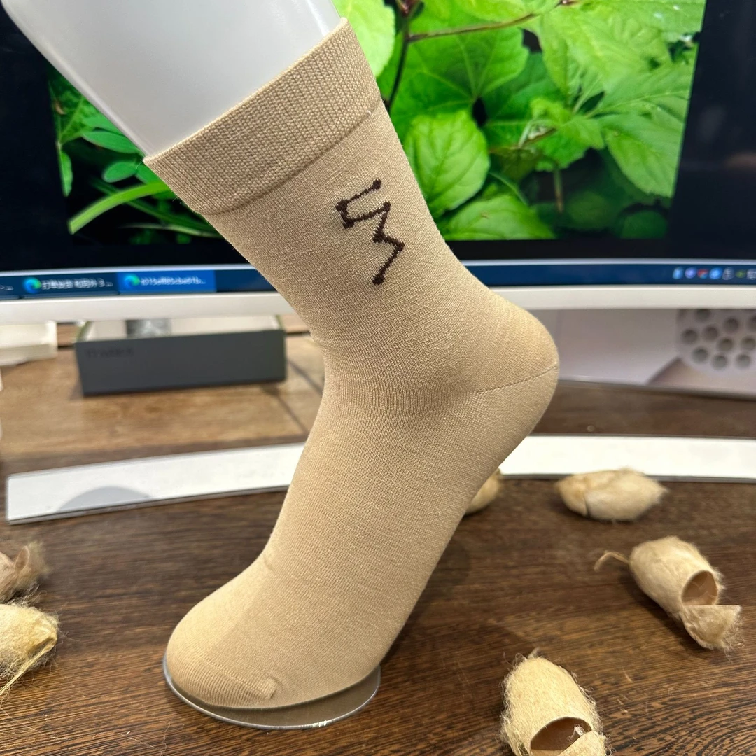 JW 【柞蚕丝七星原色袜】四季2025年新款柞蚕丝袜子纯色舒适透气女