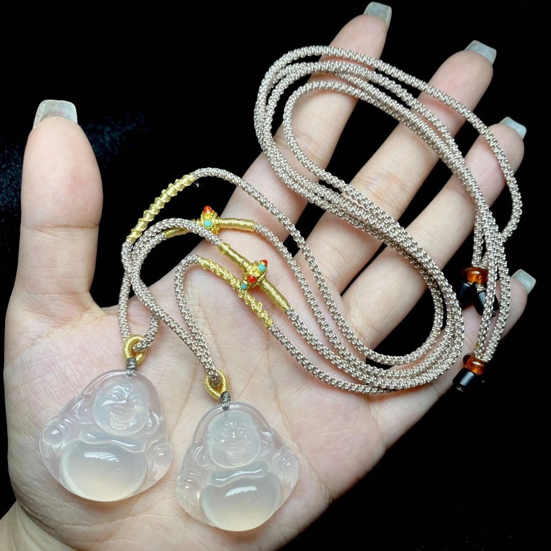 【云上叙】9 V78813-玉髓佛公吊坠-多样性发其一-29x29×7.5mm（东哥）