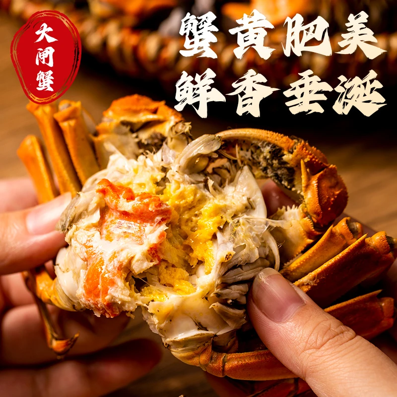【活蟹】江苏大闸蟹公蟹5.0-4.7两母蟹4.0-3.7两4对加一对到手10只