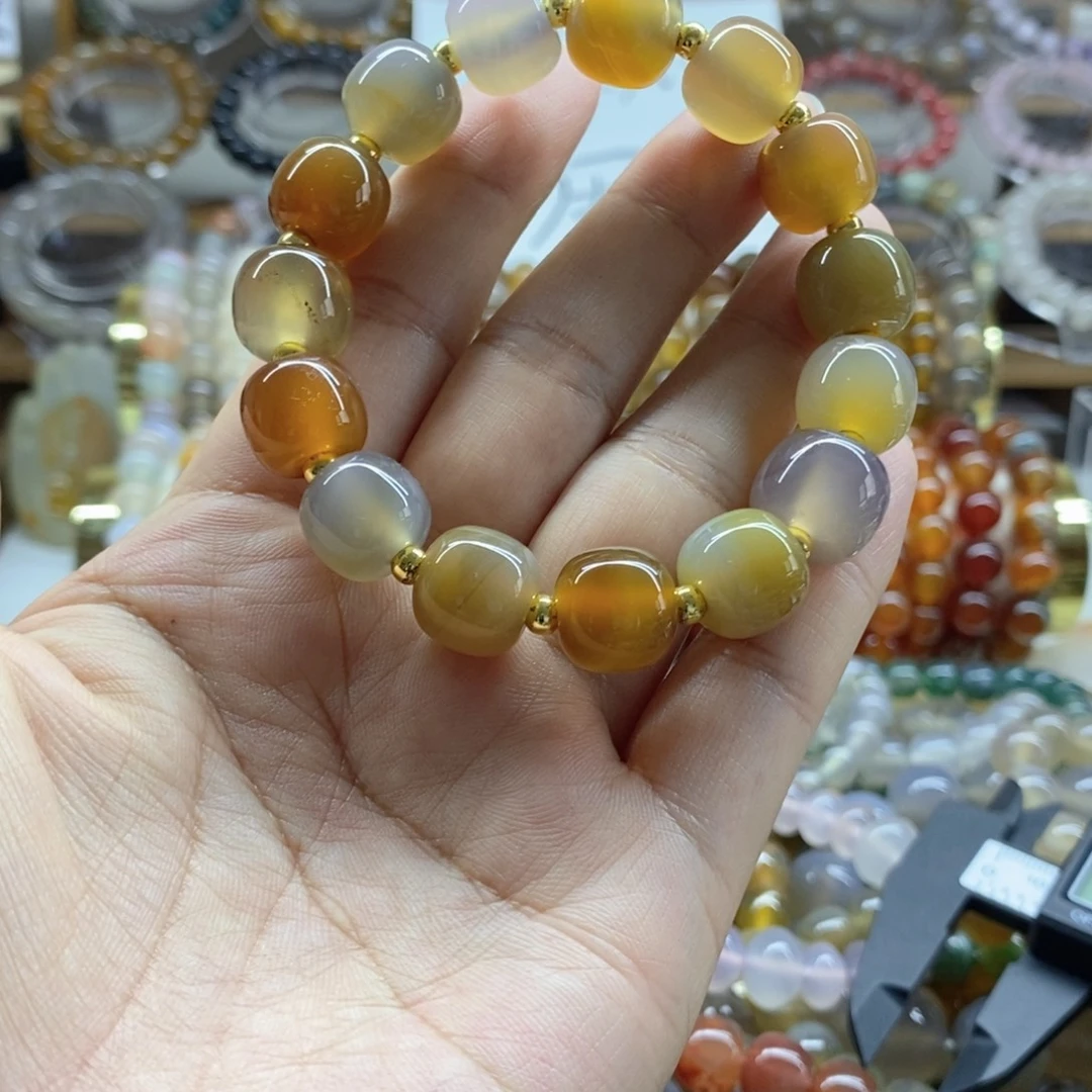 玛瑙/玉髓合金手链