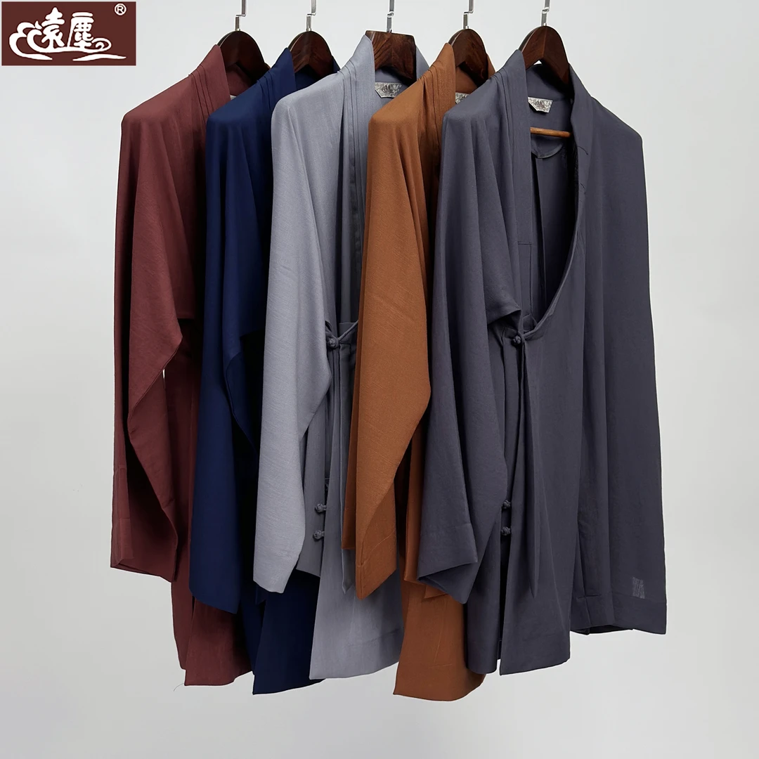 远尘僧服男款僧衣僧服女款和尚服僧衣僧服全套罗汉褂套装宽松