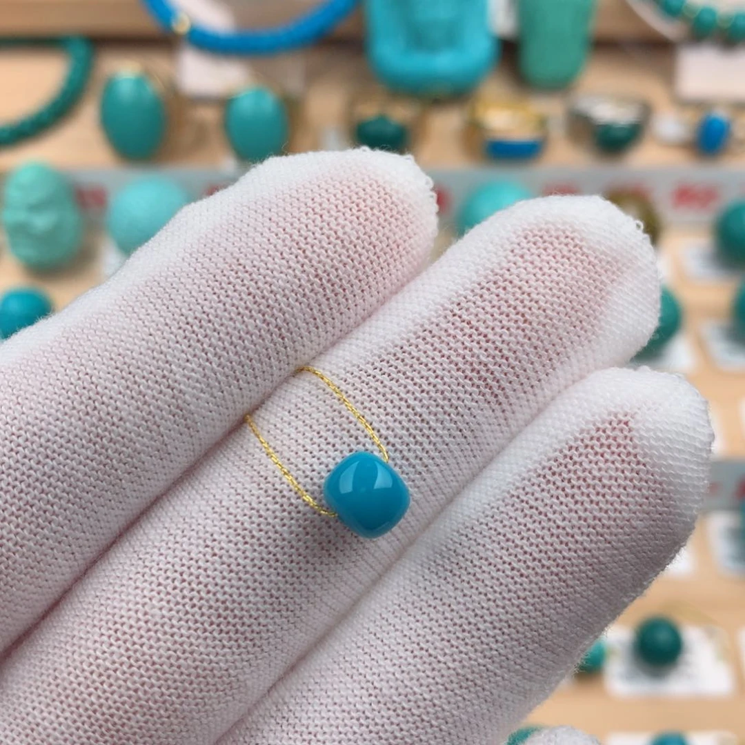 绿松石未镶嵌配饰6.6-5.5mm