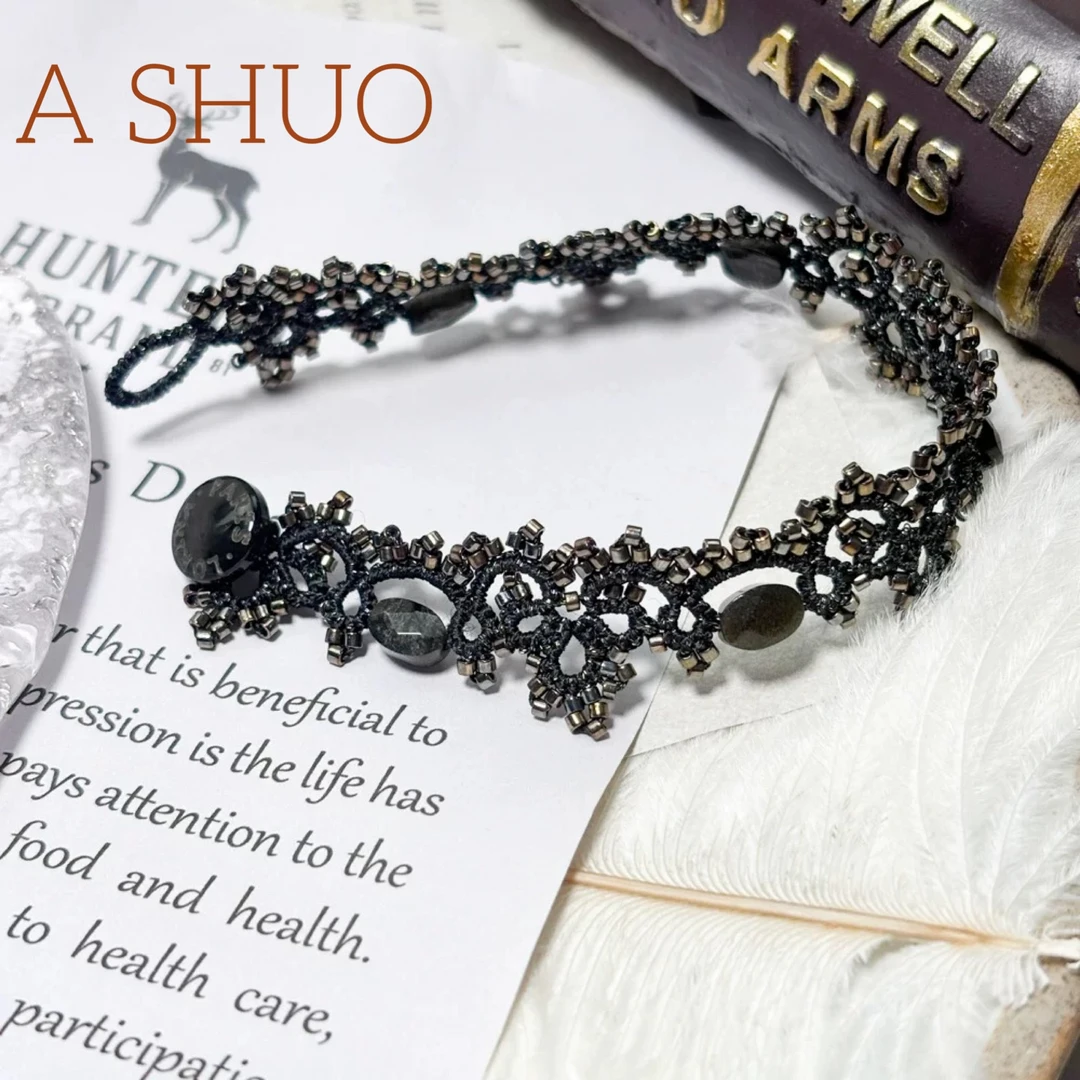 铜合金玻璃手链 阿烁中古 Lorina a3488