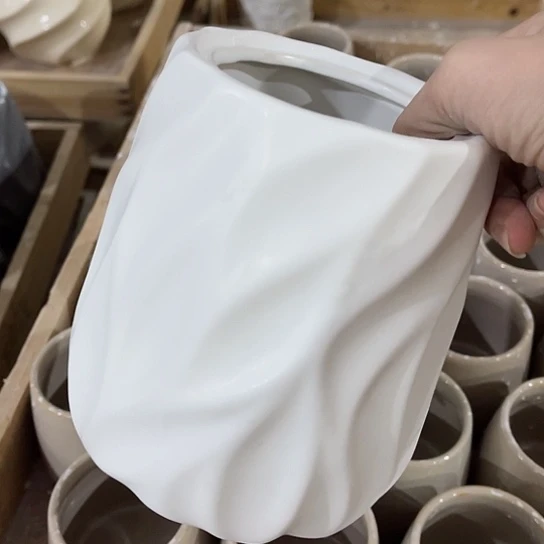 多肉绿植陶瓷花盆9.9包邮，有孔