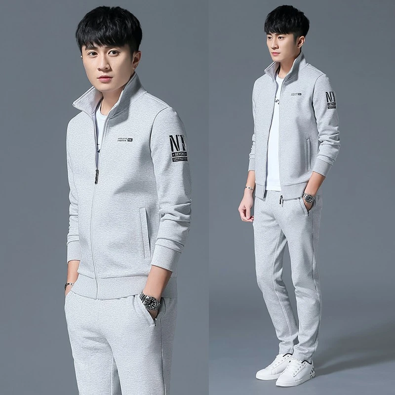 卫衣男秋装三件套韩版帅气外套春秋款开衫男士休闲运动服套装秋季