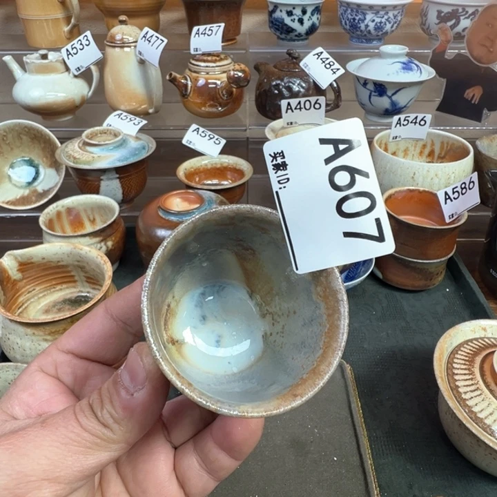 摆件607景德镇手工柴烧主人杯 福利