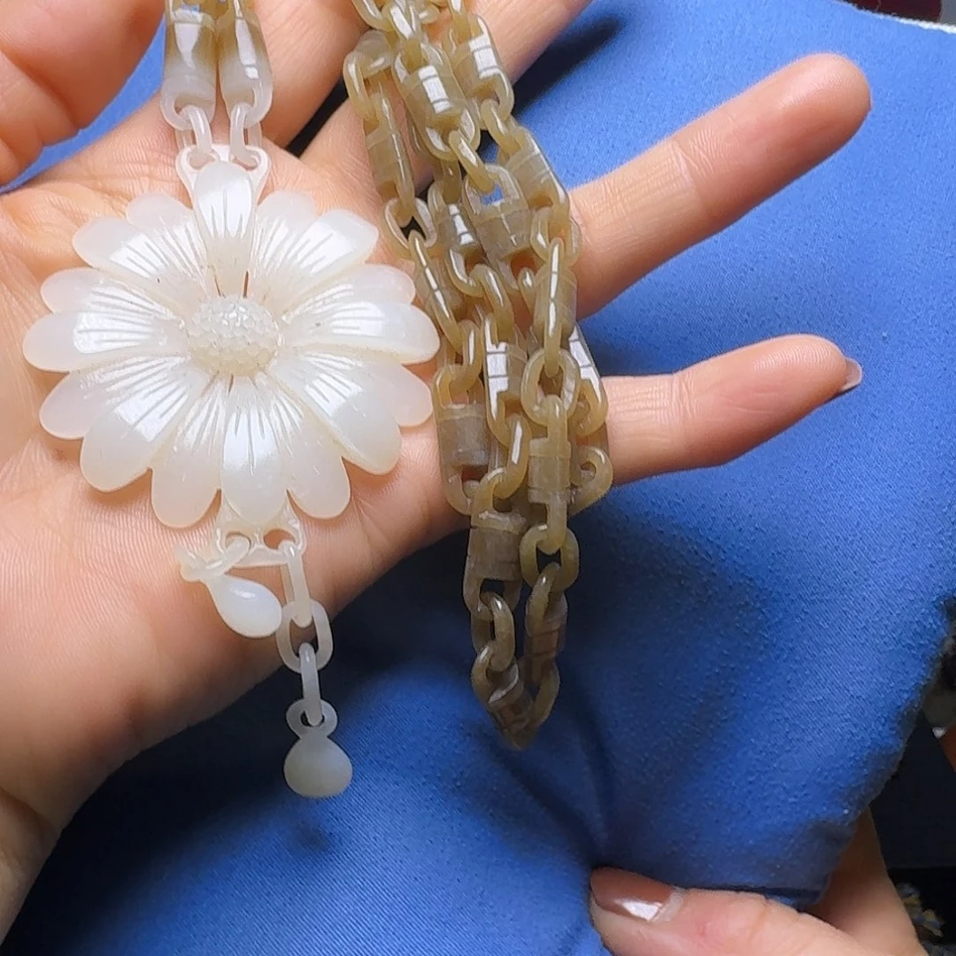 润***泽和田玉（糖玉）未镶嵌颈饰