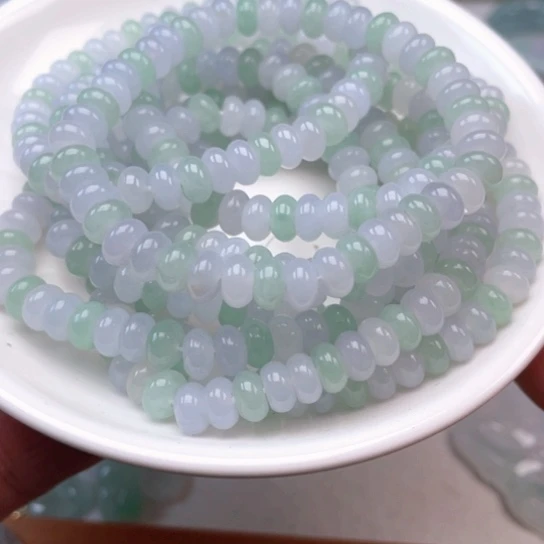 翡翠未镶嵌颈饰翡翠手链冰紫➕冰绿多样性发货一件