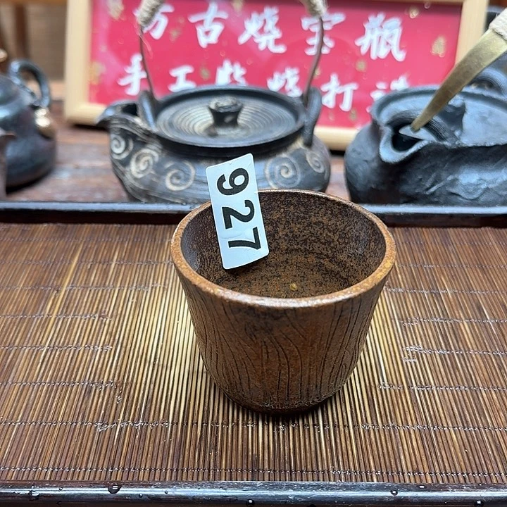 纯手工制作粗陶茶具