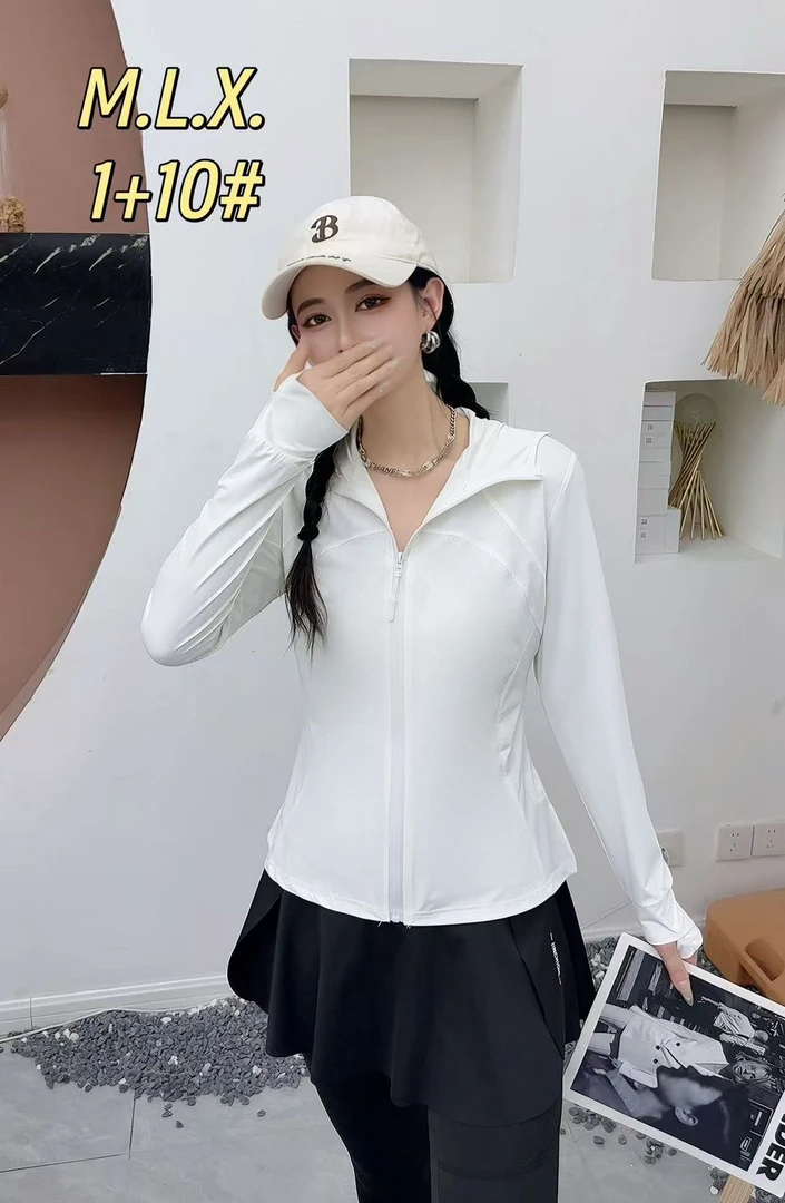 格调美美1+10新款小甩帽瑜伽防晒服
