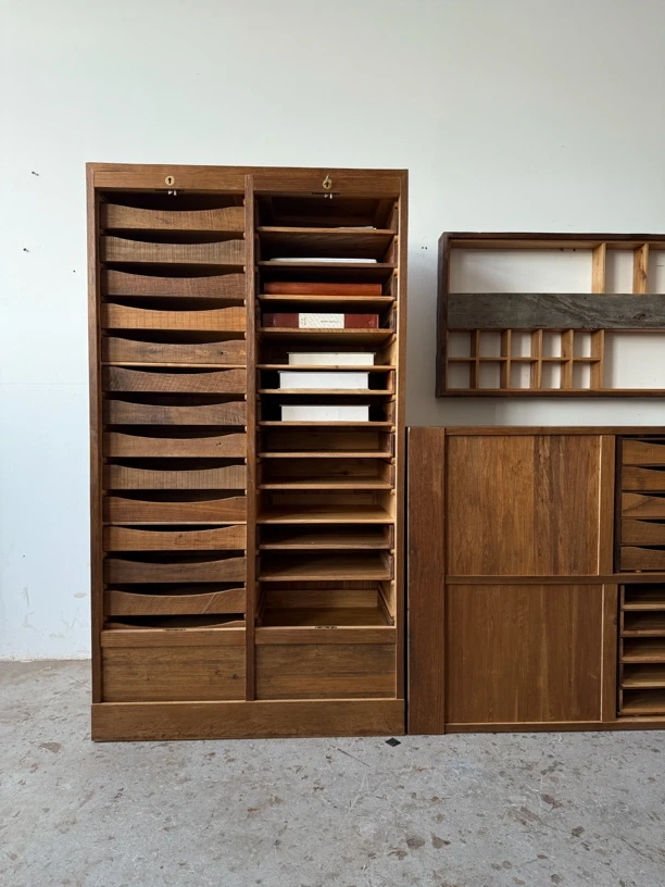 32抽双排大型卷帘柜 文件柜 牙科柜 茶空间收纳柜 文玩茶器展示柜