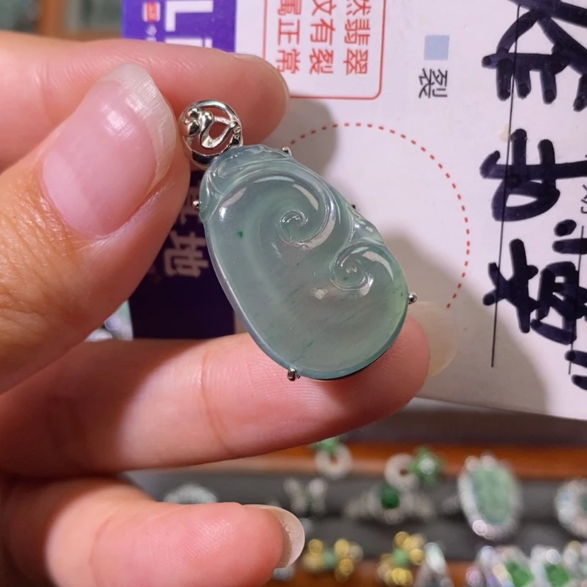 【闪购商品】翡翠未镶嵌颈饰天然