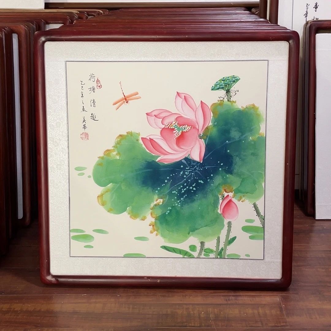 国画带框尺寸63*63厘米