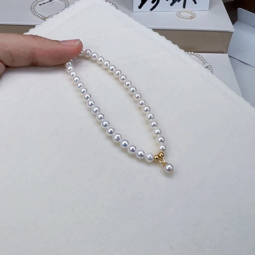 淡水珍珠手绳银S925镶嵌