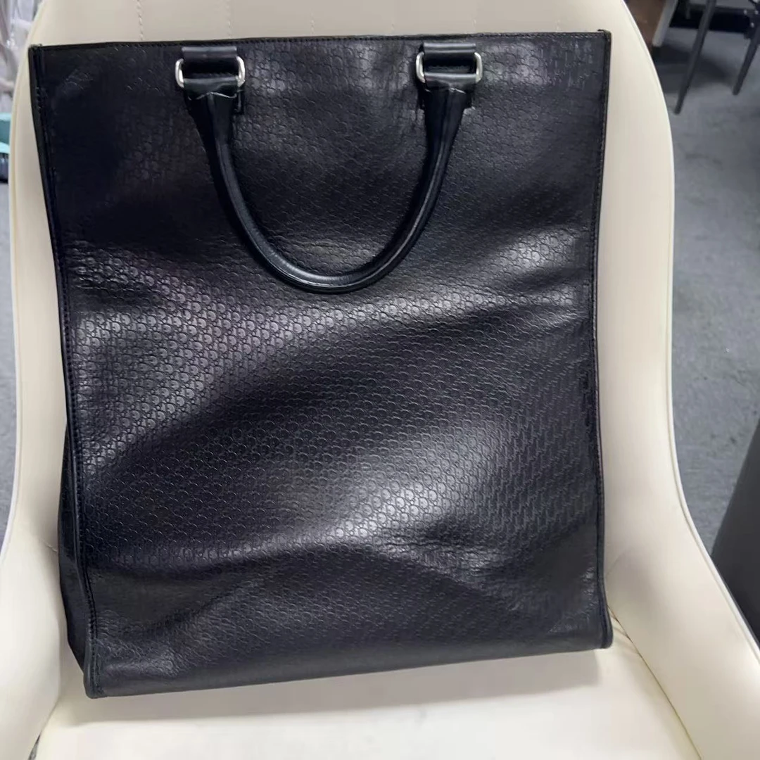95新 DIOR/迪奥 迪奥黑色大琴谱托特包