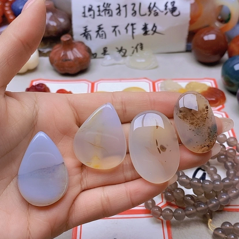 【闪购商品】未镶嵌玛瑙/玉髓珠宝半成品半****鸟