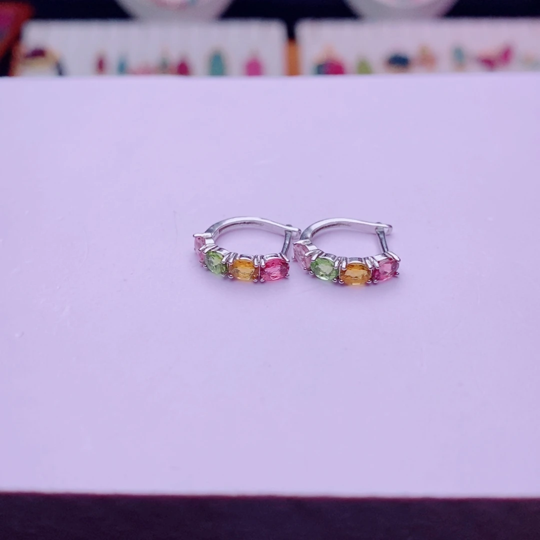 未镶嵌耳饰碧玺m