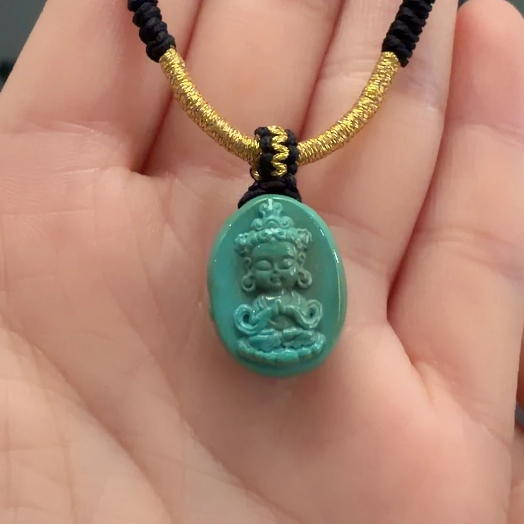 绿松石未镶嵌颈饰