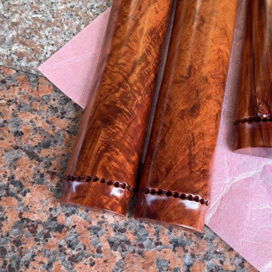 大果紫檀（缅甸花梨）大*家花梨木竹节镇尺