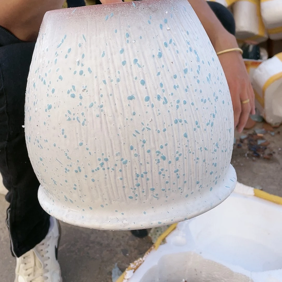 宜兴紫砂粗陶花盆