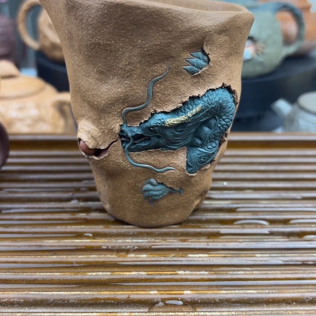 茶壶紫砂青龙公道杯