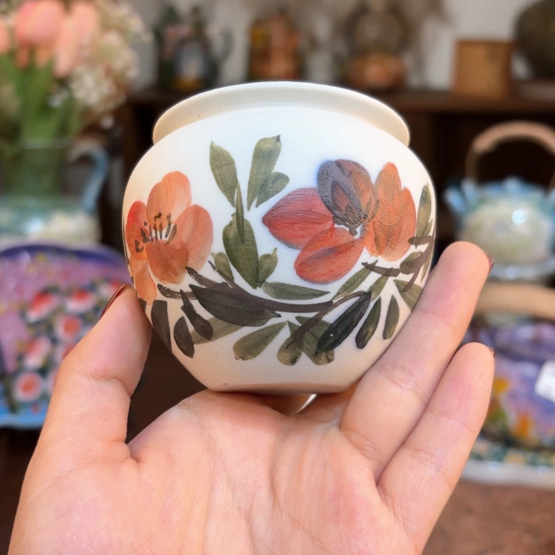 景德镇手绘高温釉下彩陶瓷茶具