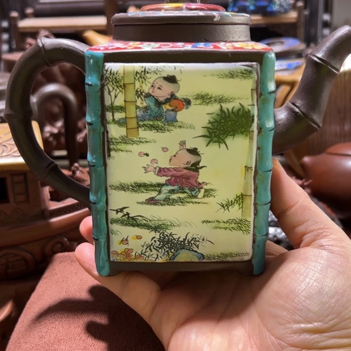 紫砂茶壶紫砂壶收藏起来了！紫砂壶