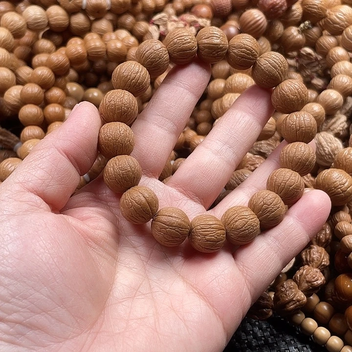 手串猴头核桃1.5麒麟纹聚宝盆