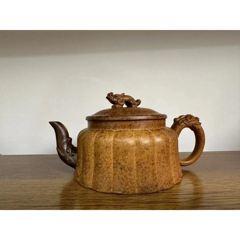 高温柴烧筋纹龙尊壶【维】