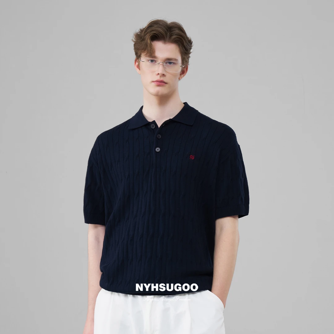 NYHSUGOO/南乙夏季100%新疆棉12针POLO衫3676-3676男士【礼物】短袖