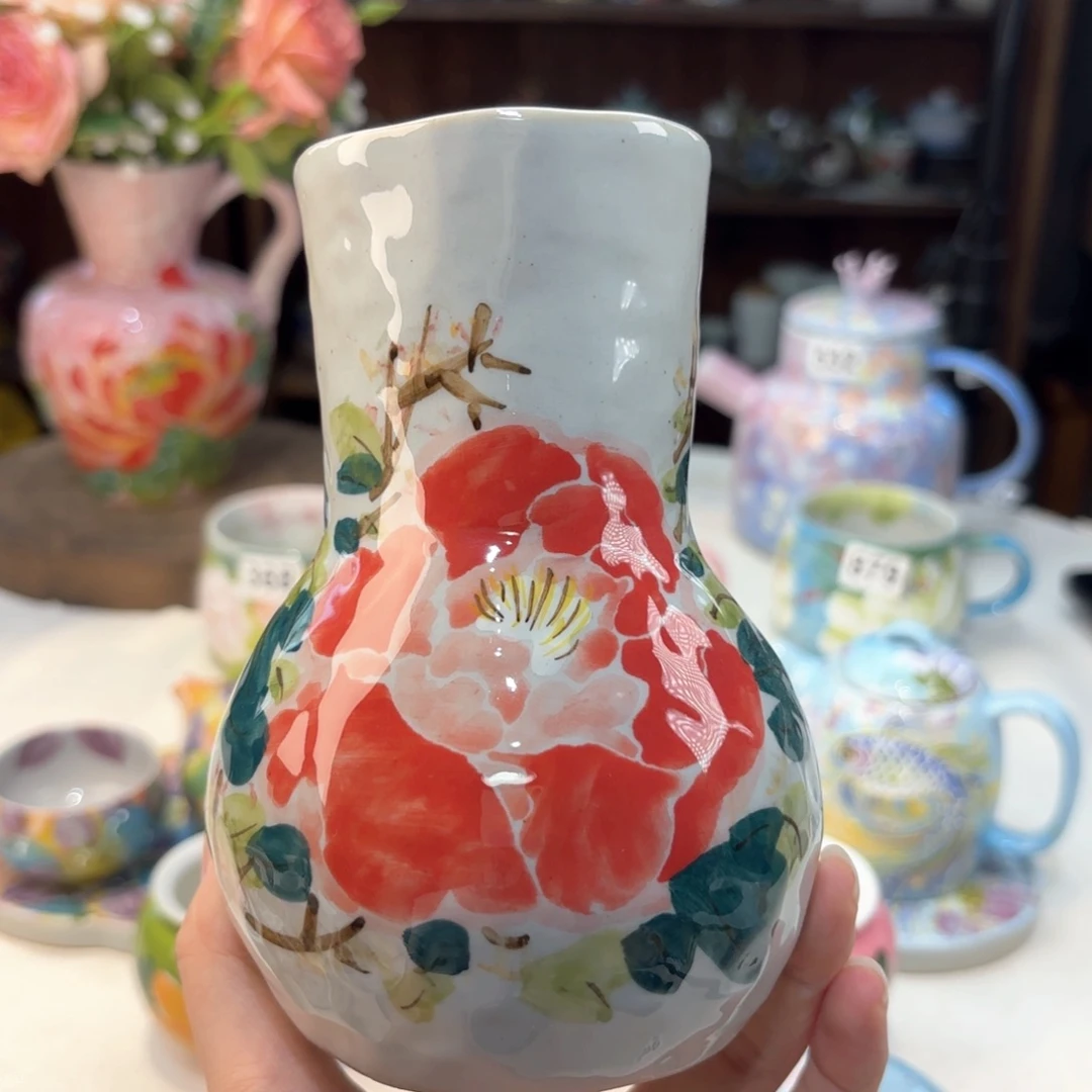 景德镇手绘高温釉下彩陶瓷茶具