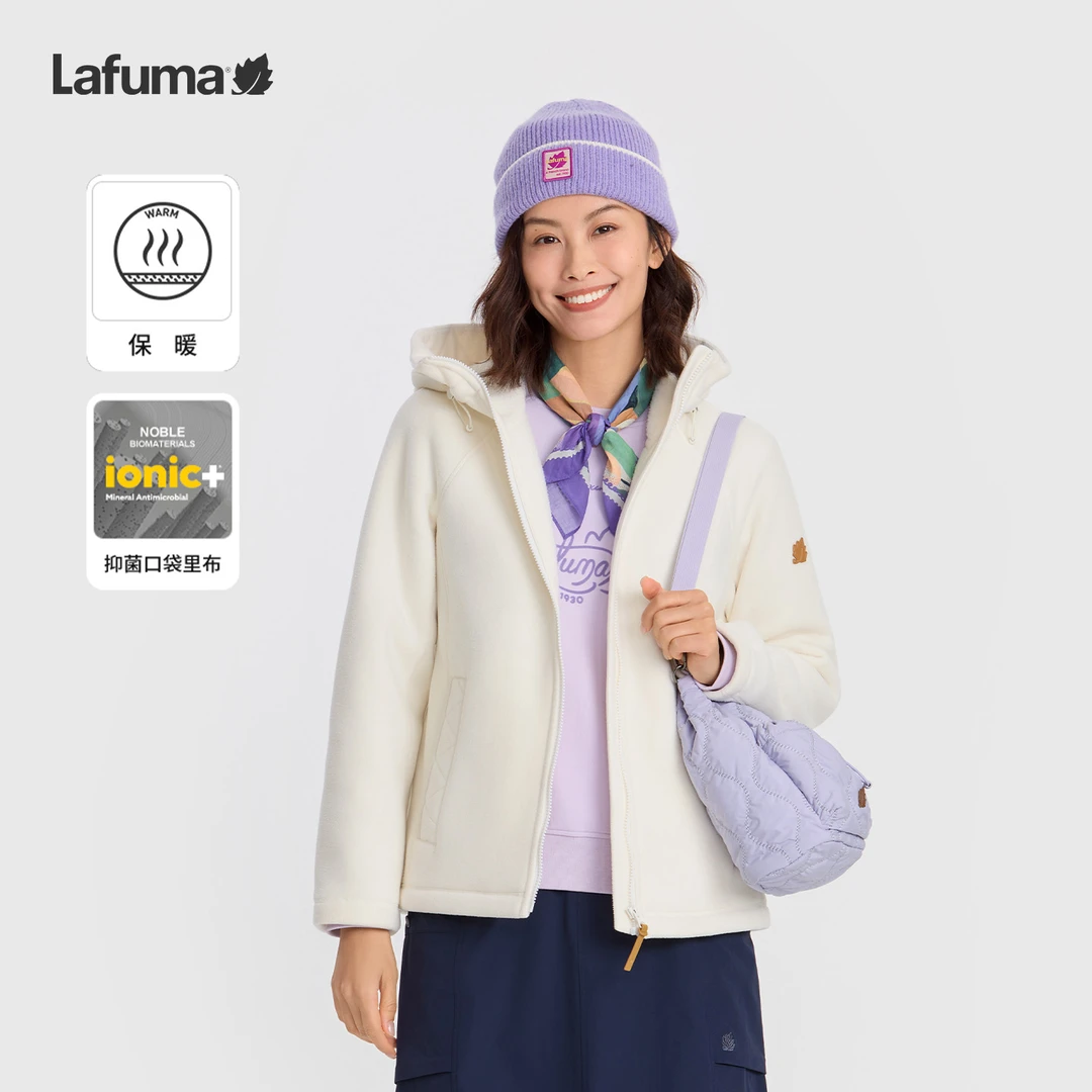 LAFUMA乐飞叶户外25秋冬女士抓绒衣保暖双面摇粒绒外套LFJA5CR95