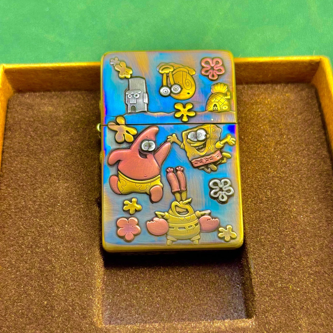 爱酷IMCO 狼王4000镶嵌海绵宝宝 打火机