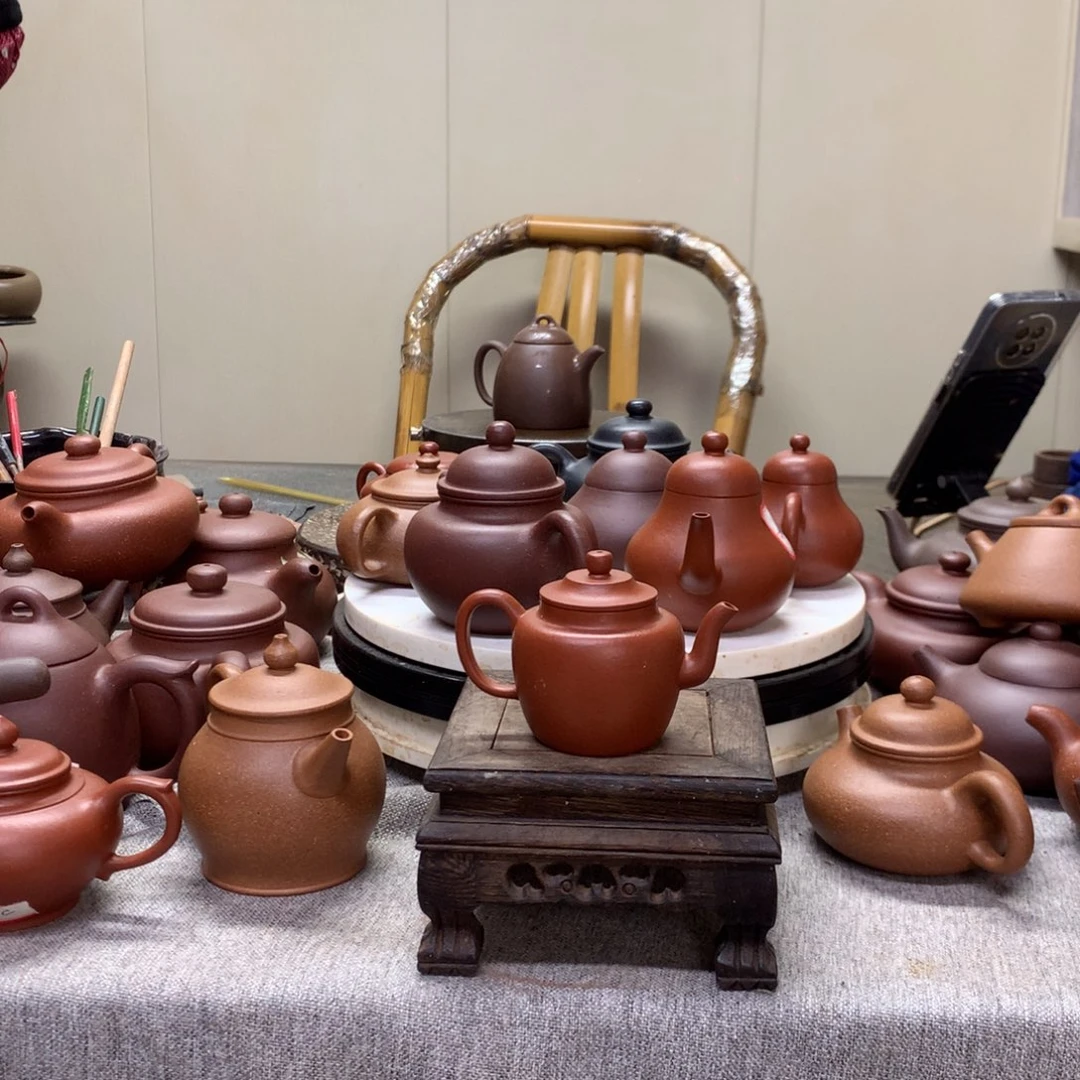 茶壶朱泥宫灯75 C半手工制作