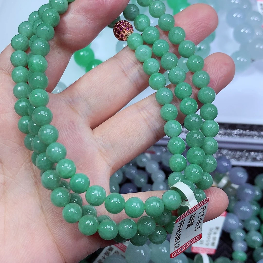 翡翠手链未镶嵌卡6.5