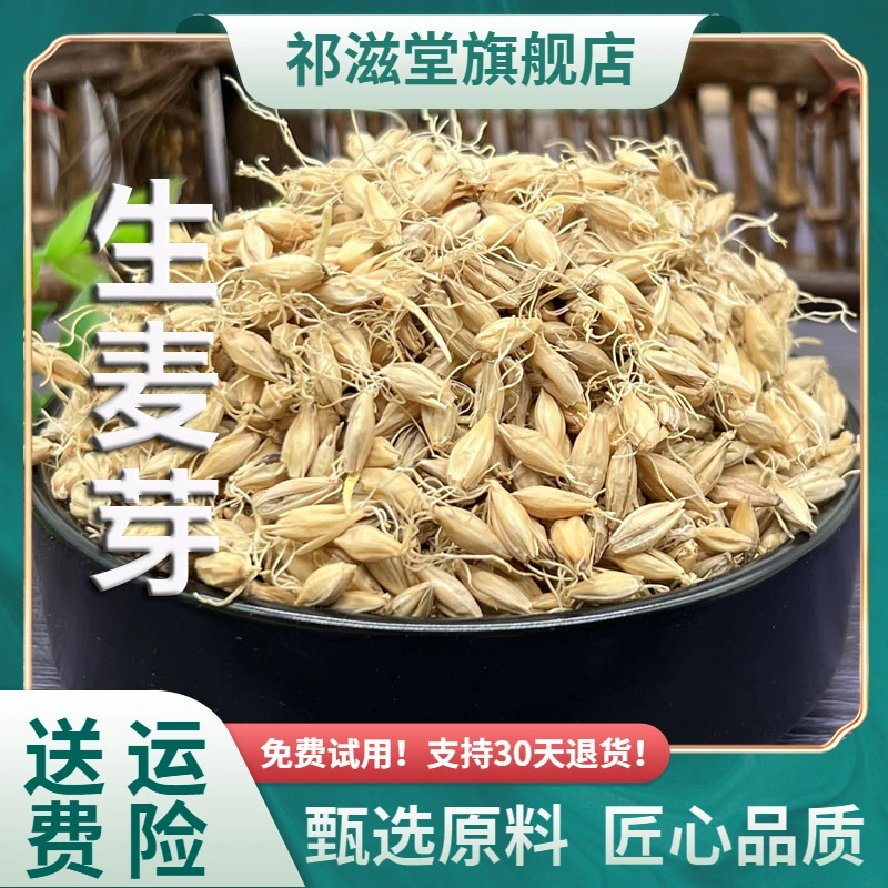 麦芽中药材生麦芽大麦茶干麦牙回泡水粉奶大麦芽新鲜搭山楂鸡内金