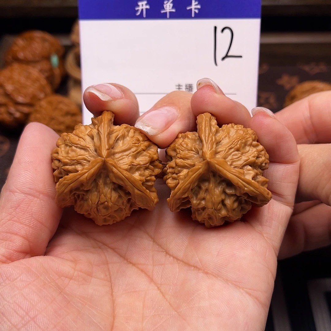 桃核吊坠盘山三棱36