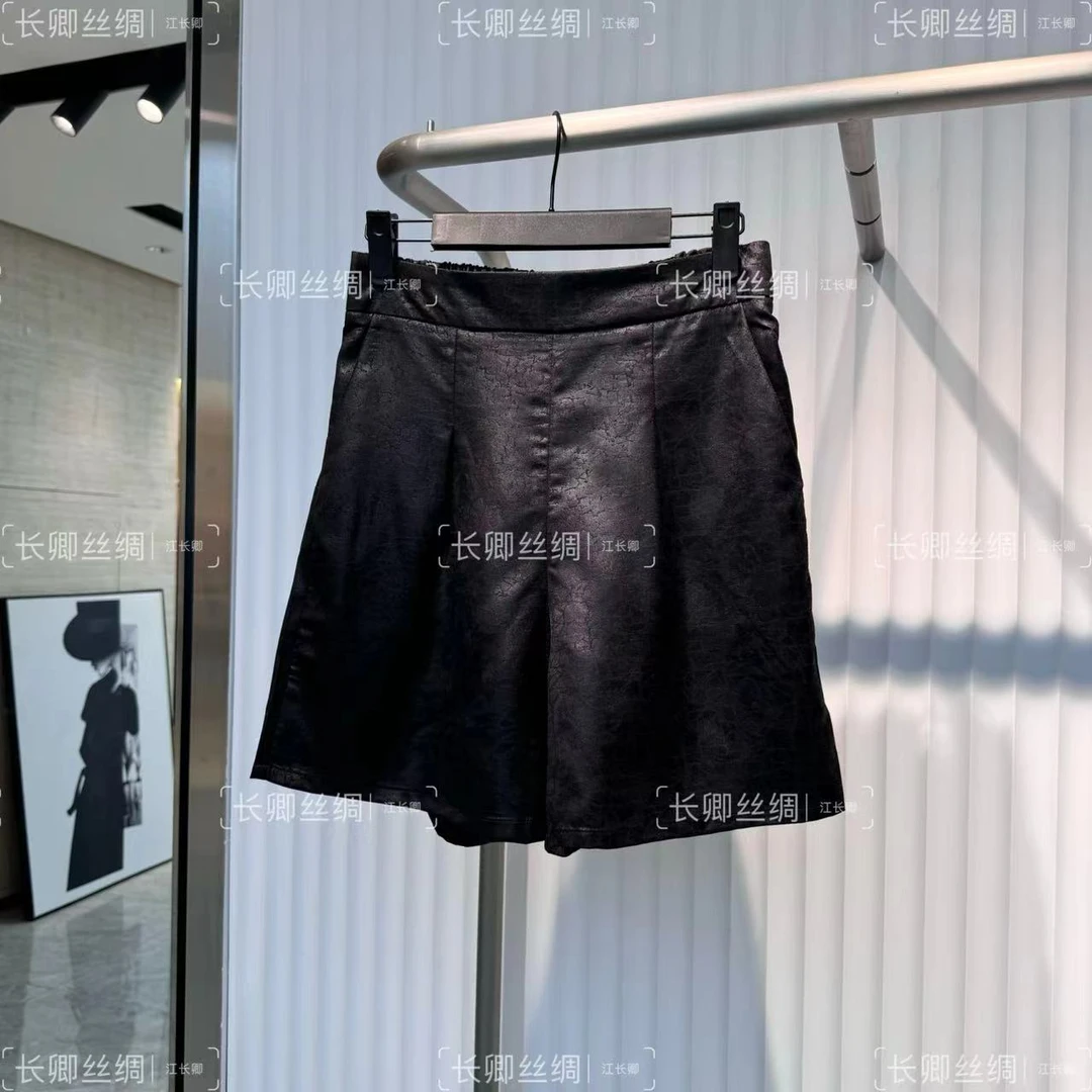 龟裂纹新中式女短裤双面双色 7013