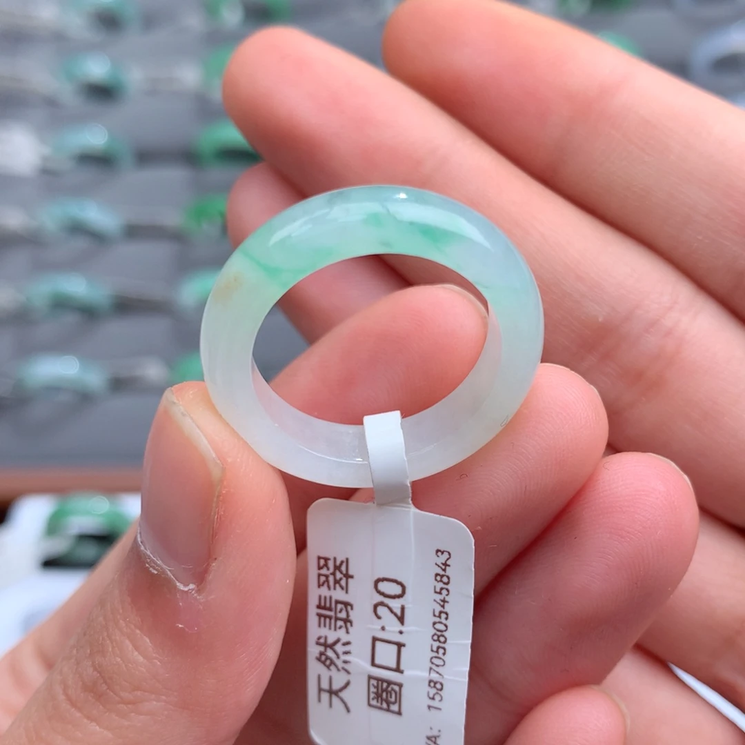 翡翠戒指未镶嵌天然