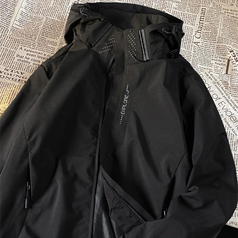 黑武士冲锋衣外套男士男生春秋机能防风防水情侣机能工装夹克