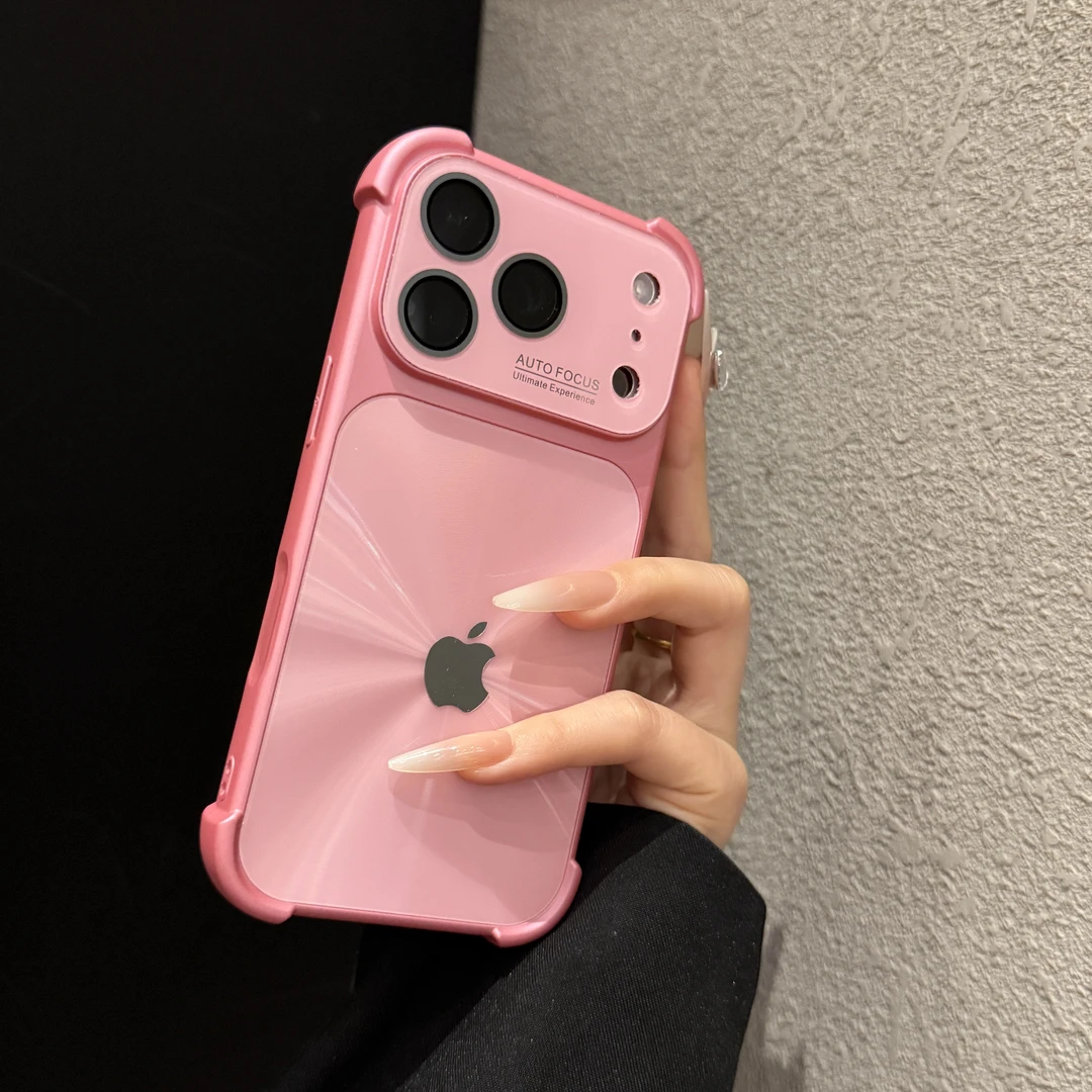 简约高级极光适用苹果17promax手机壳个性iPhone16时尚15创意14女