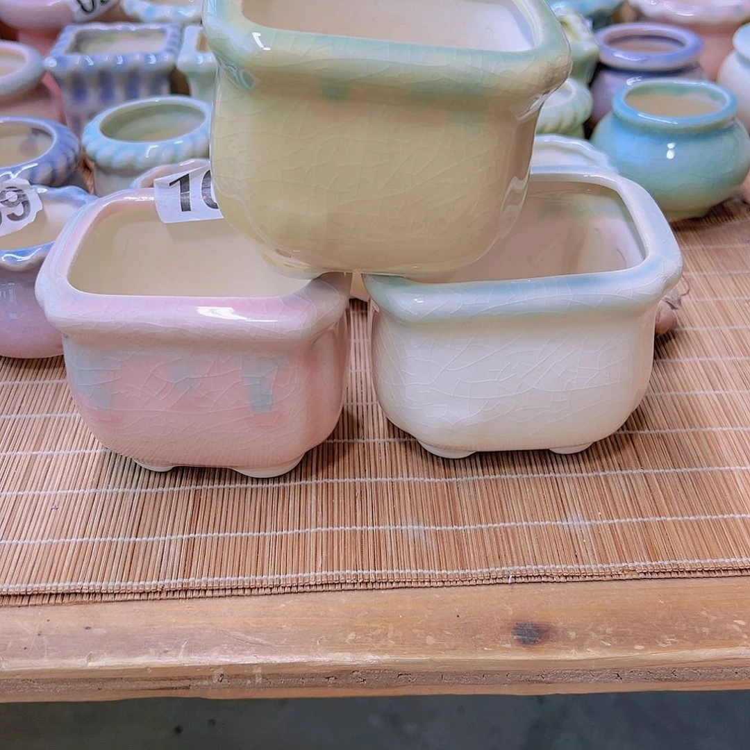 红陶陶瓷花盆当场满12包邮